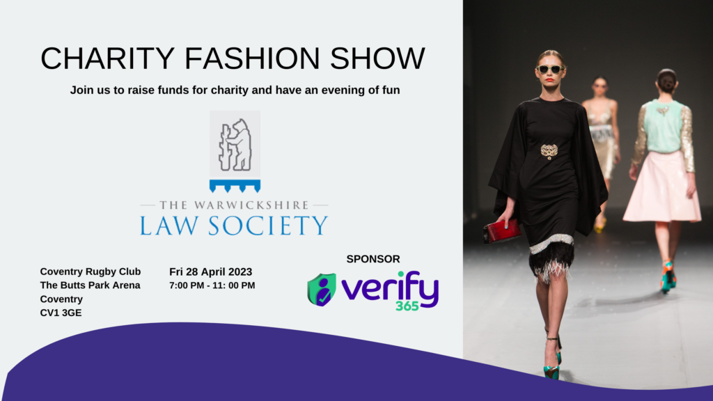 Verify 365 proud sponsor of Warwickshire Law Society charity fashion show
