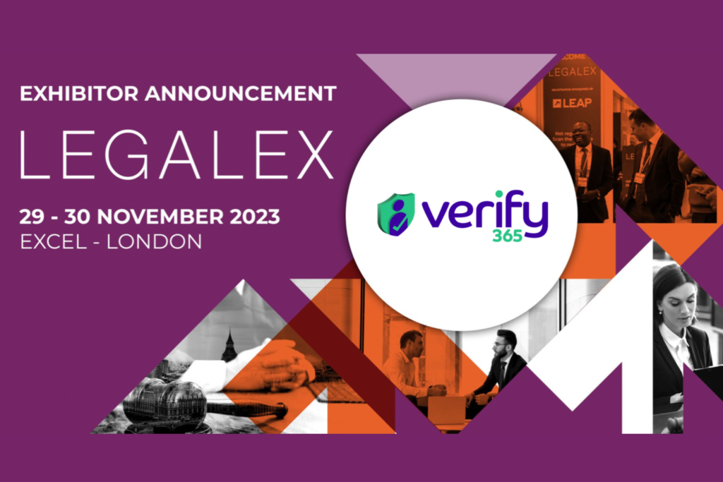 Verify 365 will be exhibiting at LegalEx London this year